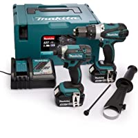 Makita 18 V 2 x 5 Ah Li-Ion Martillo Drill-Impact Driver Kit- 1 pieza- dlx2145tj